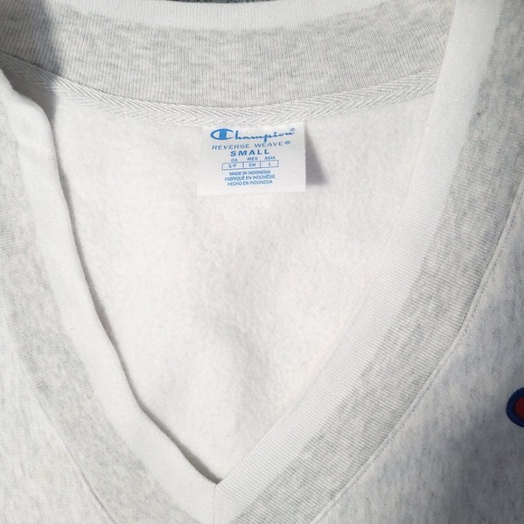 Champion Reverse Weave Sweatshirt Womens Small Urban Outfitters Gray Deep V-Neck - Picture 2 of 8